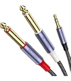UGREEN 6.35mm×2→3.5mm オーディオ変換ケーブル